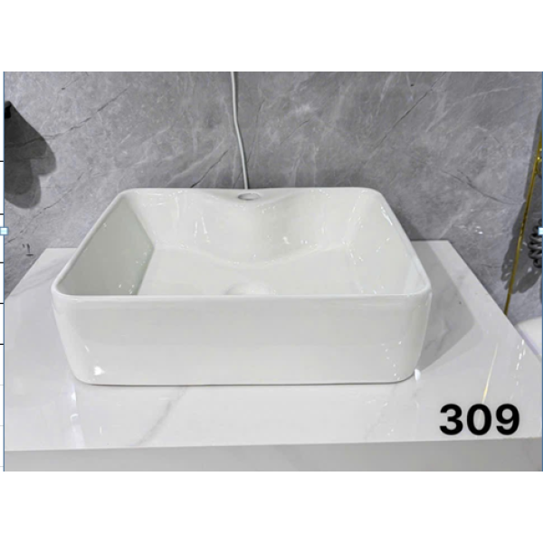 lavabo vuông trắng