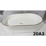 lavabo chữ nhật mạ vàng