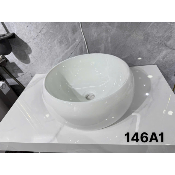 lavabo tròn trắng A1