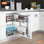 Tủ đồ khô 2 tầng, rổ inox hộp GSB260