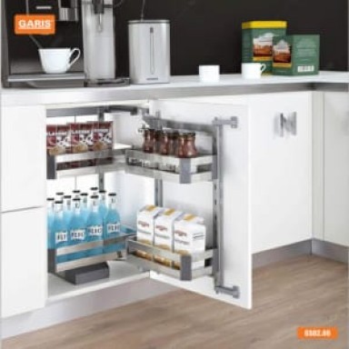Tủ đồ khô 2 tầng, rổ inox hộp GSB260