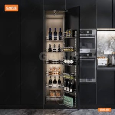 Tủ đồ khô 6 tầng, rổ nan dẹt, cánh mở GSC645