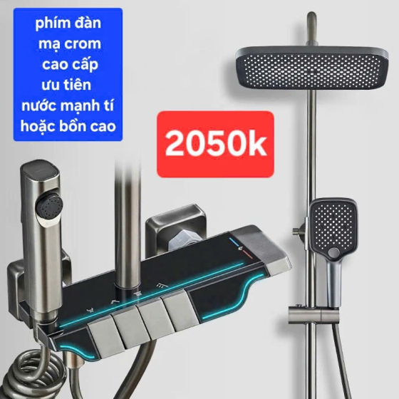 Sen tắm phím đàn mạ crom cao cấp