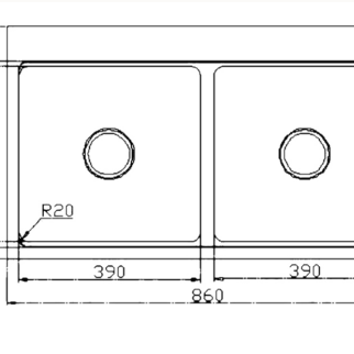 Chậu rửa bát N8651TD DEKOR