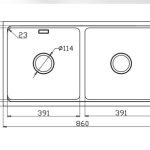 Chậu rửa bát KN8646DU DEKOR
