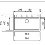 Chậu rửa bát cao cấp TERRA 790