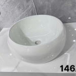 lavabo tròn trắng A1