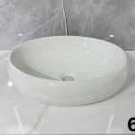 lavabo tròn trắng 609
