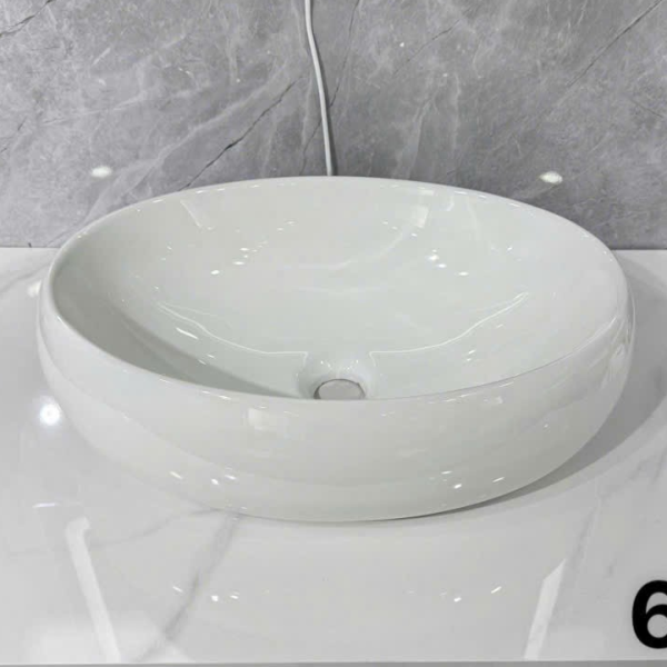 lavabo tròn trắng 609