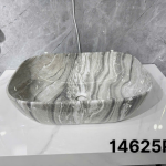 lavabo vân đá xám