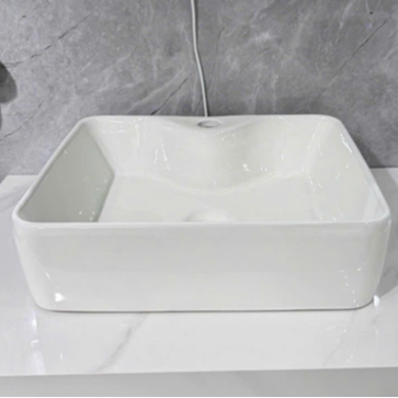 lavabo vuông trắng